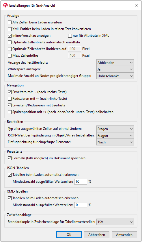 XSGridViewSettings