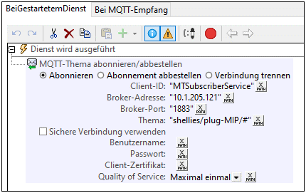 MTDServicesMQTTOnServiceRunning