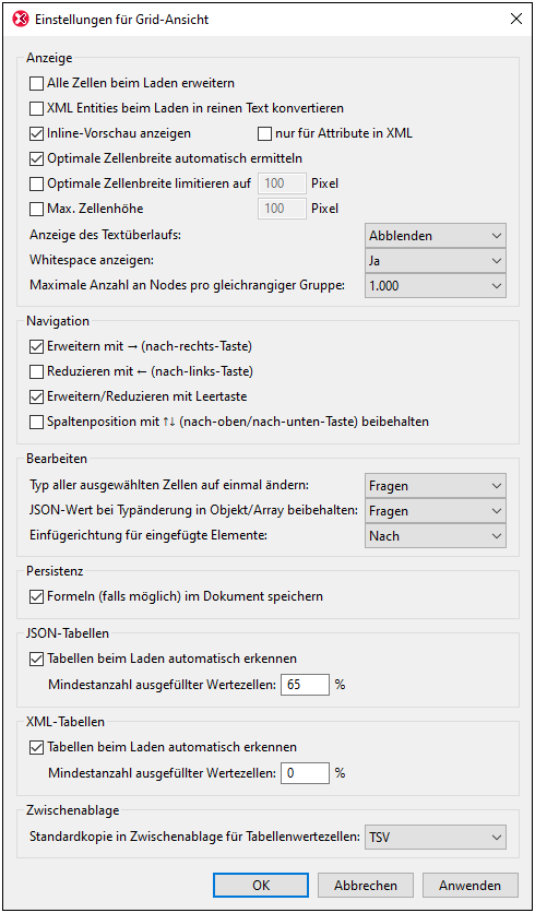 XSGridViewSettings