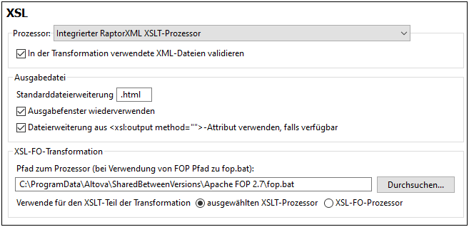 OptionsXSL