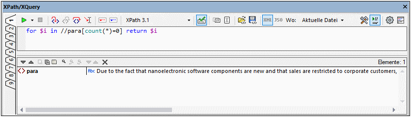 XPathXQueryWindowHorizontal