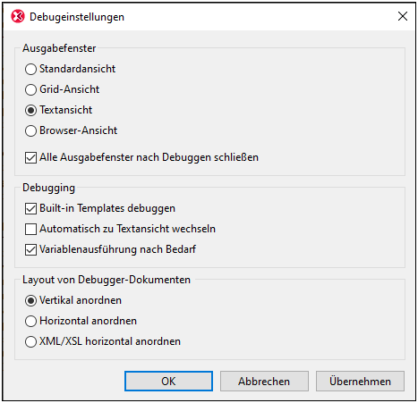 XSDebuggerSettings