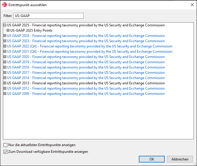 XBRLSelectEntryPointDlg
