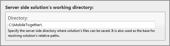 MTSSetSolutionsWorkingDir
