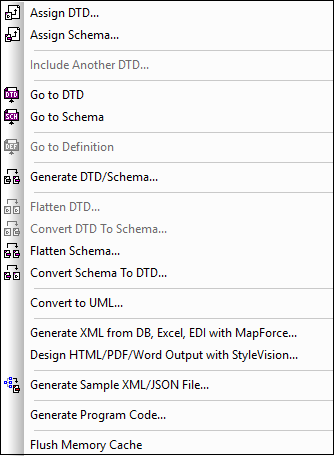 MenuDTDSchema