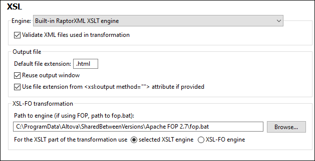 OptionsXSL