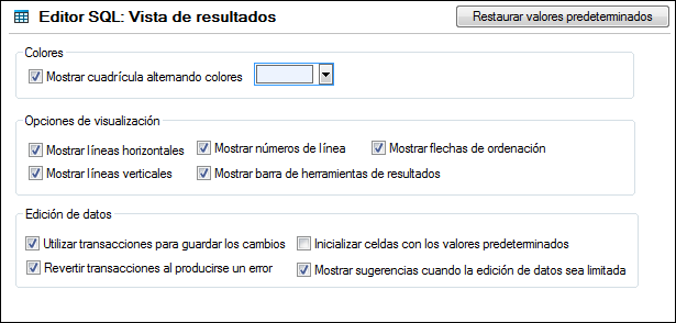 dlg_options-SQL-result