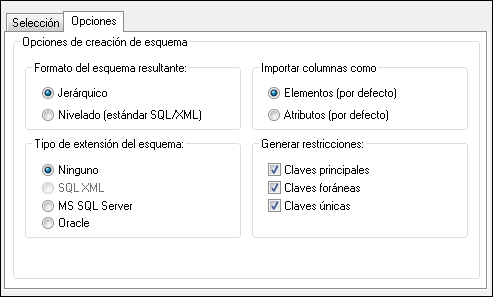 ImportDBDataStructureForXSDOptions