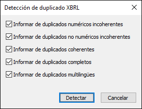 XBRLDetectDuplicatesOptions