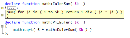 XQuerySourceFolding