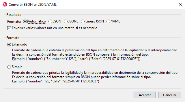 ConvertBSON2JSONYAML
