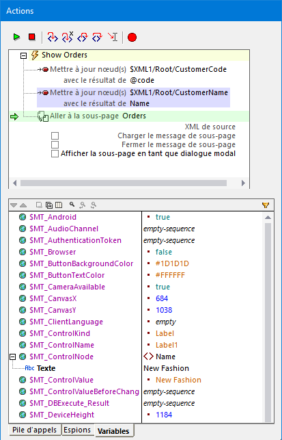 MTDDbgActionsDebuggerVariables