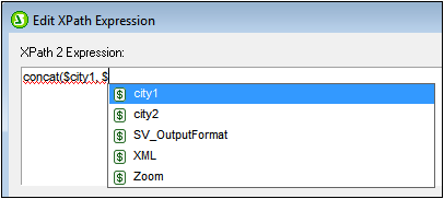 EdtXPathExpVariables