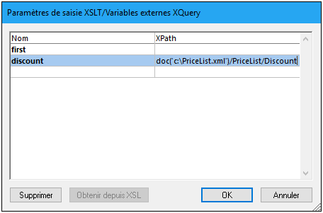 XQueryVariables