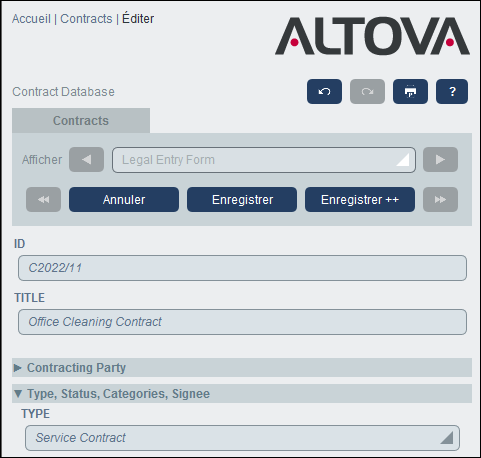 Altova RecordsManager
