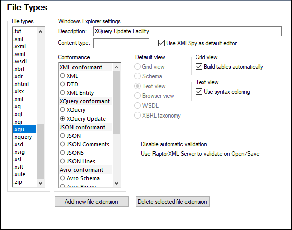 OptionsFileTypesXQU