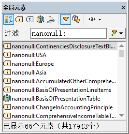XBRLGlobalElmsTextFilter